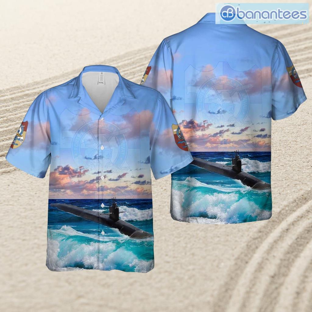 us navy uss florida ssgn 728 ohio class cruise missile submarine tropical beach hawaiian shirt image Us Navy Uss Florida (Ssgn-728) Ohio-Class Cruise Missile Submarine Tropical Beach Hawaiian Shirt Product Photo 1