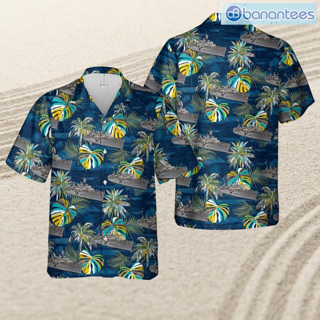 us navy uss jason ar 8 tropical beach hawaiian shirt image Us Navy Uss Jason (Ar-8) Tropical Beach Hawaiian Shirt Product Photo 1