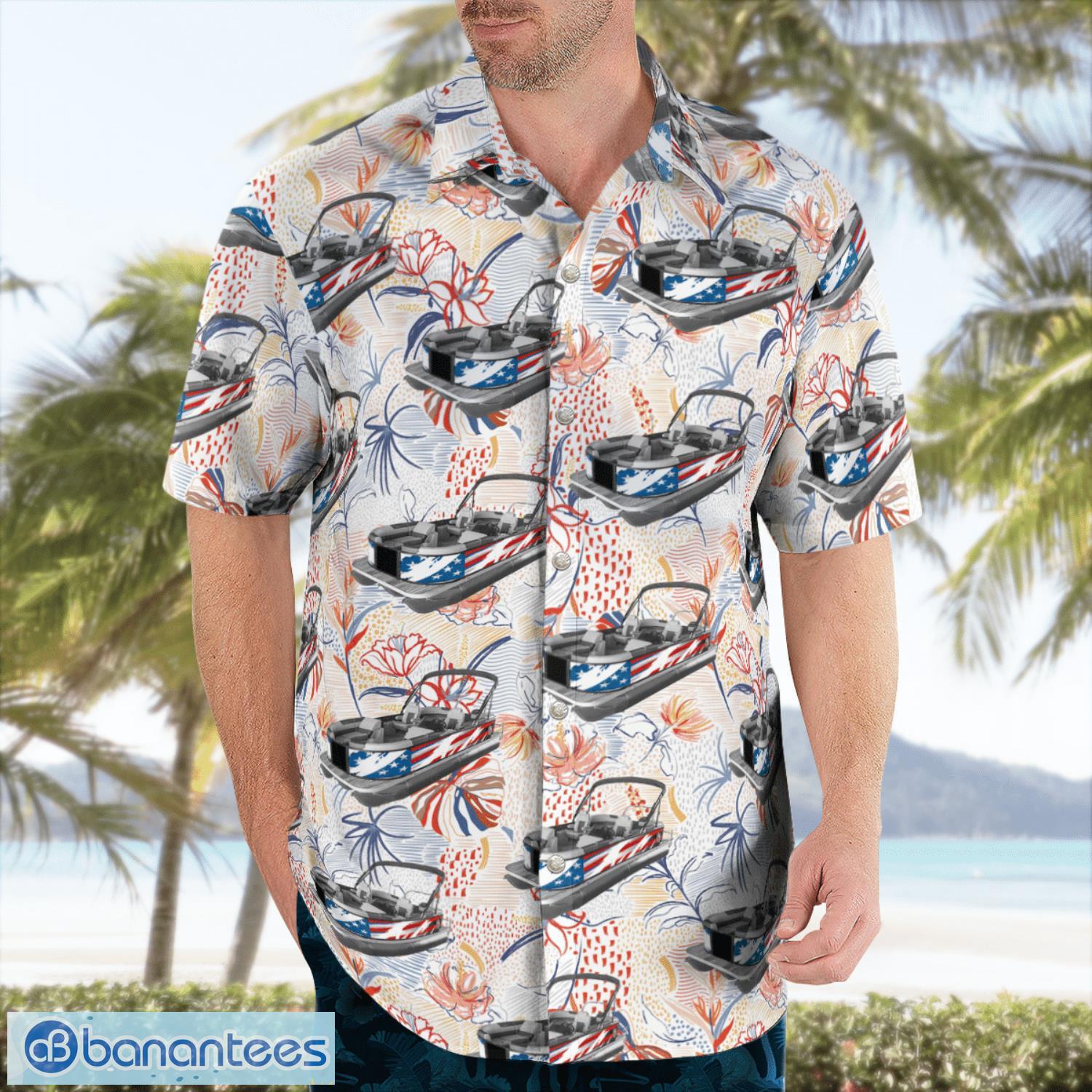 USA Flag Pontoon Summer Hawaiian Shirt For Men Women USA Flag Pontoon Summer Hawaiian Shirt For Men Women Product Photo 4