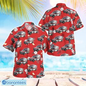 Falck USA EMS San Diego, California Hawaiian Shirt Button Summer Shirt Product Photo 1