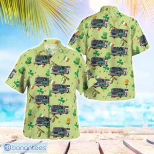 Moravia, Cayuga County, New York, Moravia Fire Department, St Patrick's Day Aloha Hawaiian Shirt Product Photo 1