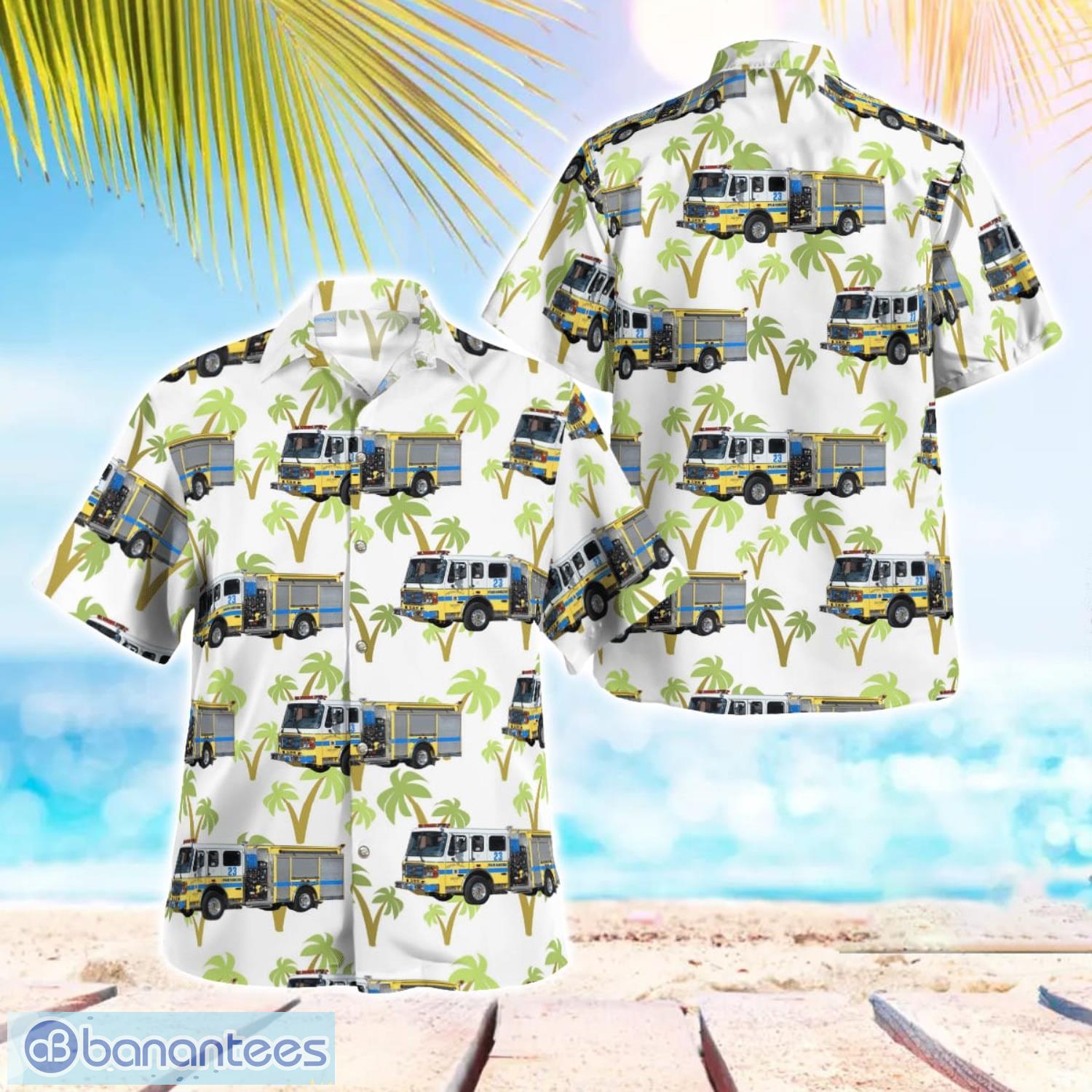 ventura county fire department california hawaiian shirt button summer shirt image Ventura County Fire Department, California Hawaiian Shirt Button Summer Shirt Product Photo 1