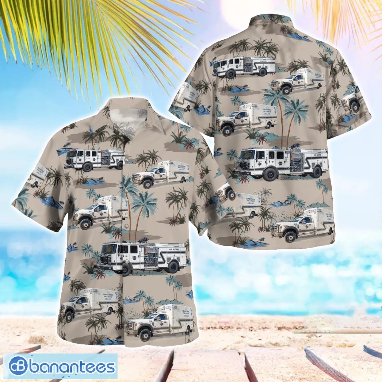 virginia new baltimore volunteer fire company beach hawaiian shirt summer gift image Virginia, New Baltimore Volunteer Fire Company Beach Hawaiian Shirt Summer Gift Product Photo 1