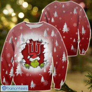 Indiana Hoosiers Grinch 3D T-Shirt Hoodie Sweatshirt Gift For Christmas Product Photo 1