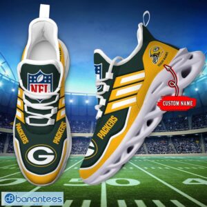Custom Name NFL Green Bay Packers Sneakers Sport Team Max Soul Shoes For Men Women Product Photo 6