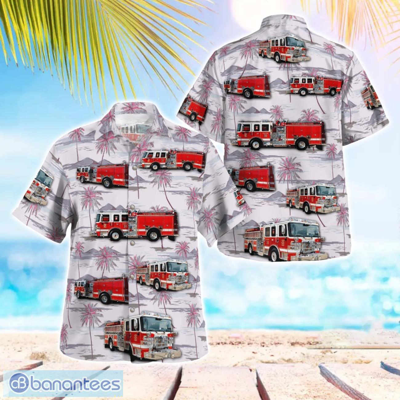 waldorf volunteer fire department beach hawaiian shirt gift for summer holiday image Waldorf Volunteer Fire Department Beach Hawaiian Shirt Gift For Summer Holiday Product Photo 1