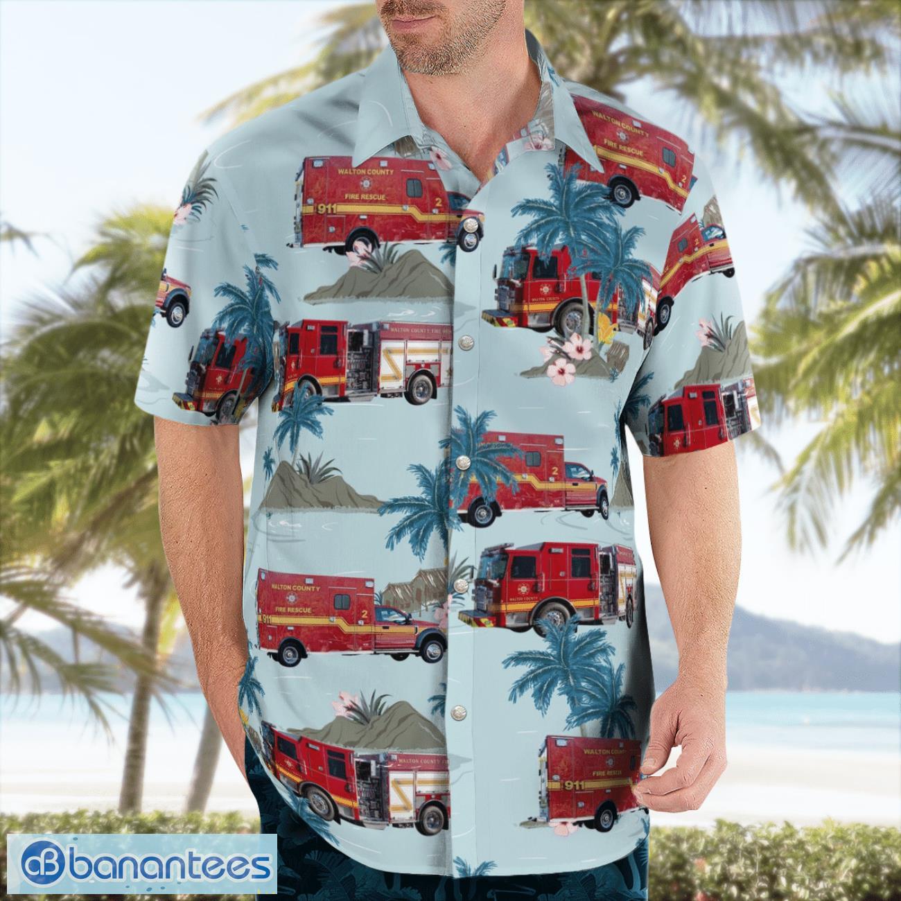 walton county fire rescue florida hawaiian shirt beach summer shirt 2 image Walton County Fire Rescue, Florida Hawaiian Shirt Beach Summer Shirt Product Photo 3