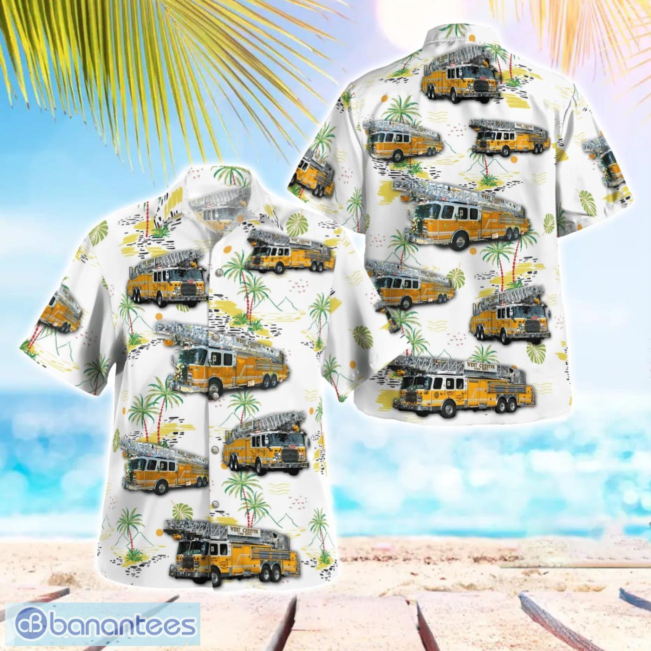 west chester fire department beach hawaiian shirt gift for summer holiday image West Chester Fire Department Beach Hawaiian Shirt Gift For Summer Holiday Product Photo 1