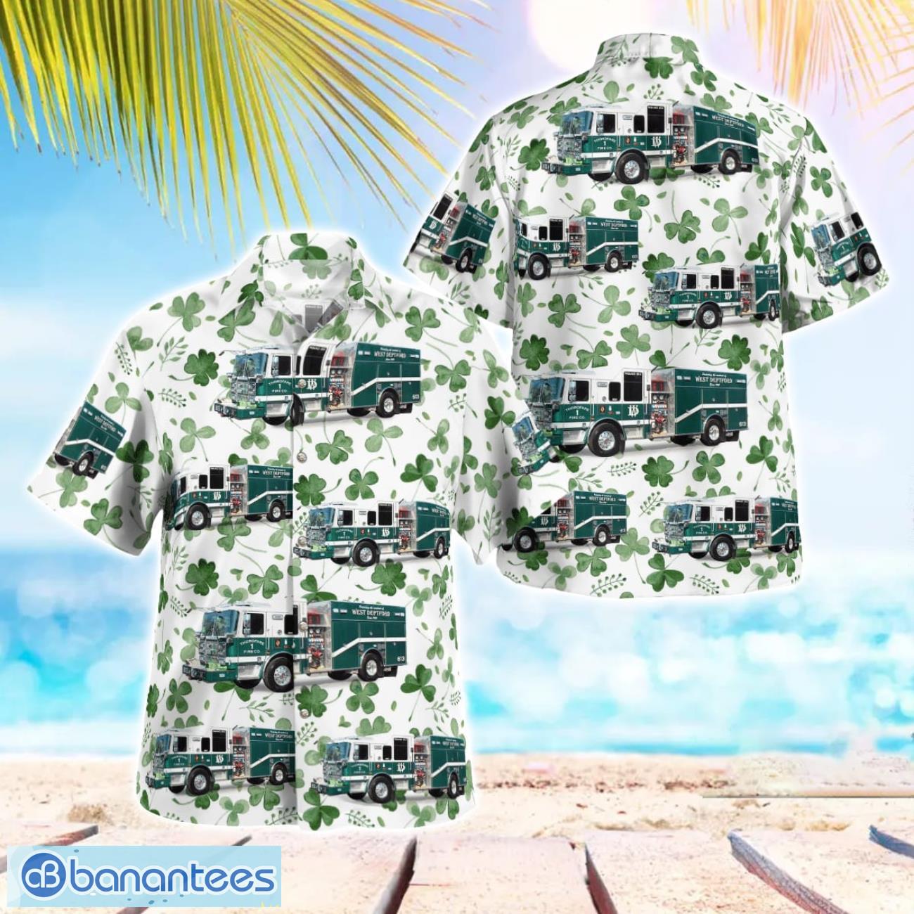 west deptford fire department st patricks day 3d hawaiian shirt image West Deptford Fire Department St Patrick's Day 3D Hawaiian Shirt Product Photo