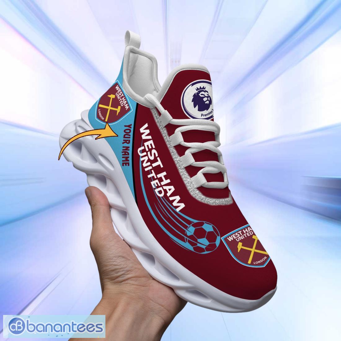 west ham united new design custom name max soul shoes image West Ham United New Design Custom Name Max Soul Shoes Product Photo 1