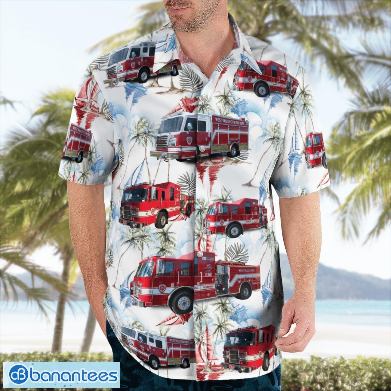 west valley city fire beach hawaiian shirt summer gift 2 image West Valley City Fire Beach Hawaiian Shirt Summer Gift Product Photo 3