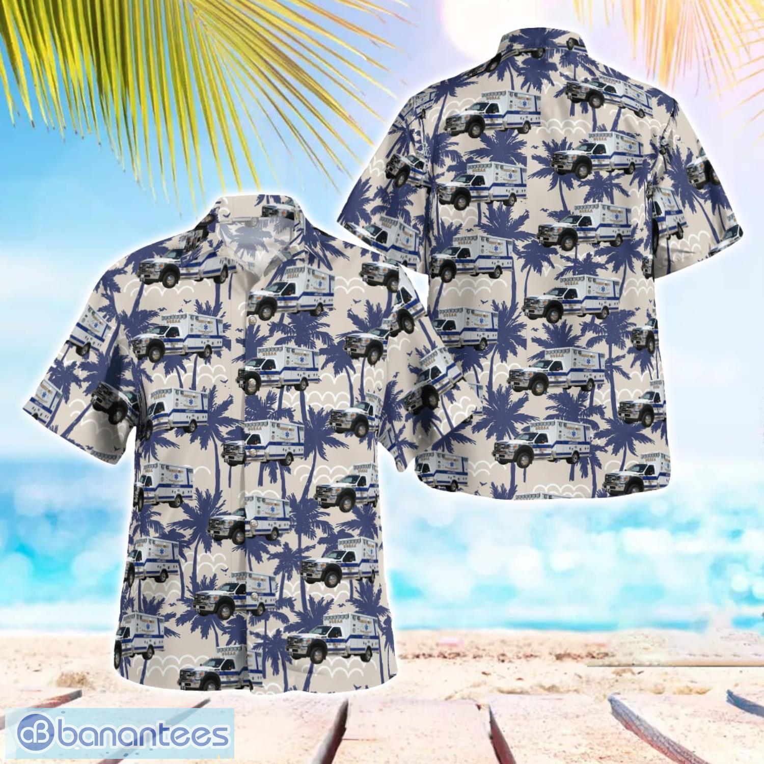west virginia berkeley county ems 3d hawaiian shirt gift for summer image West Virginia, Berkeley County EMS 3D Hawaiian Shirt Gift For Summer Product Photo 1