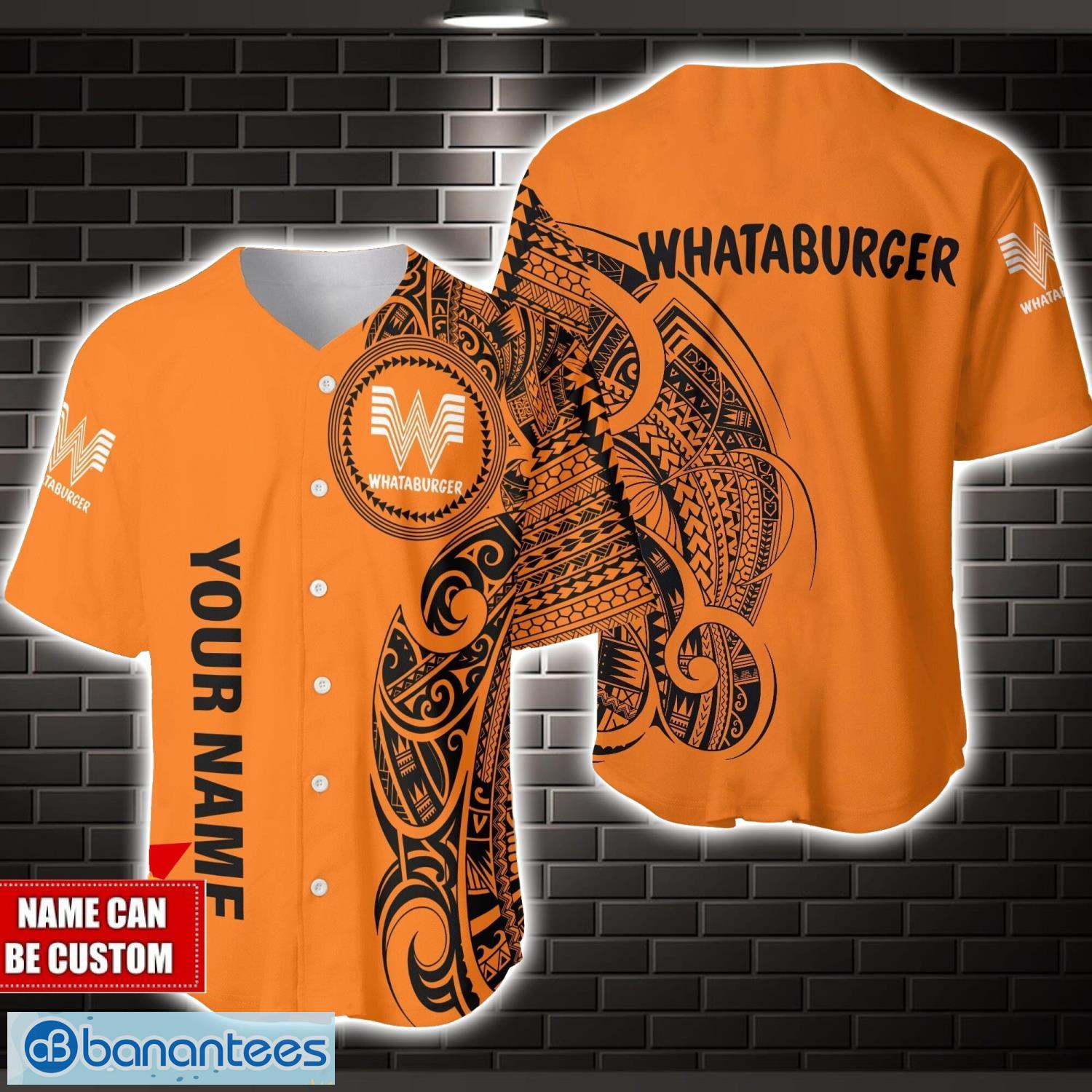 whataburger personalized name vinatge baseball jersey shirt for men and women image Whataburger Personalized Name Vinatge Baseball Jersey Shirt For Men And Women Product Photo 1