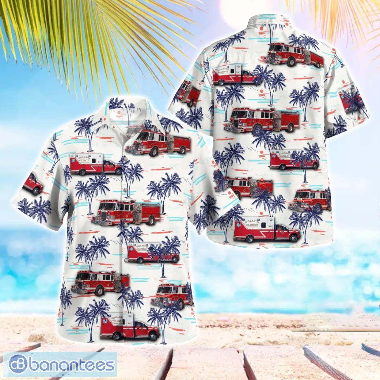 willards volunteer fire company inc beach hawaiian shirt summer gift image Willards Volunteer Fire Company Inc Beach Hawaiian Shirt Summer Gift Product Photo 1