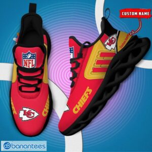 Custom Name NFL Kansas City Chiefs Max Soul Shoes Personalized Running Sneakers Product Photo 5