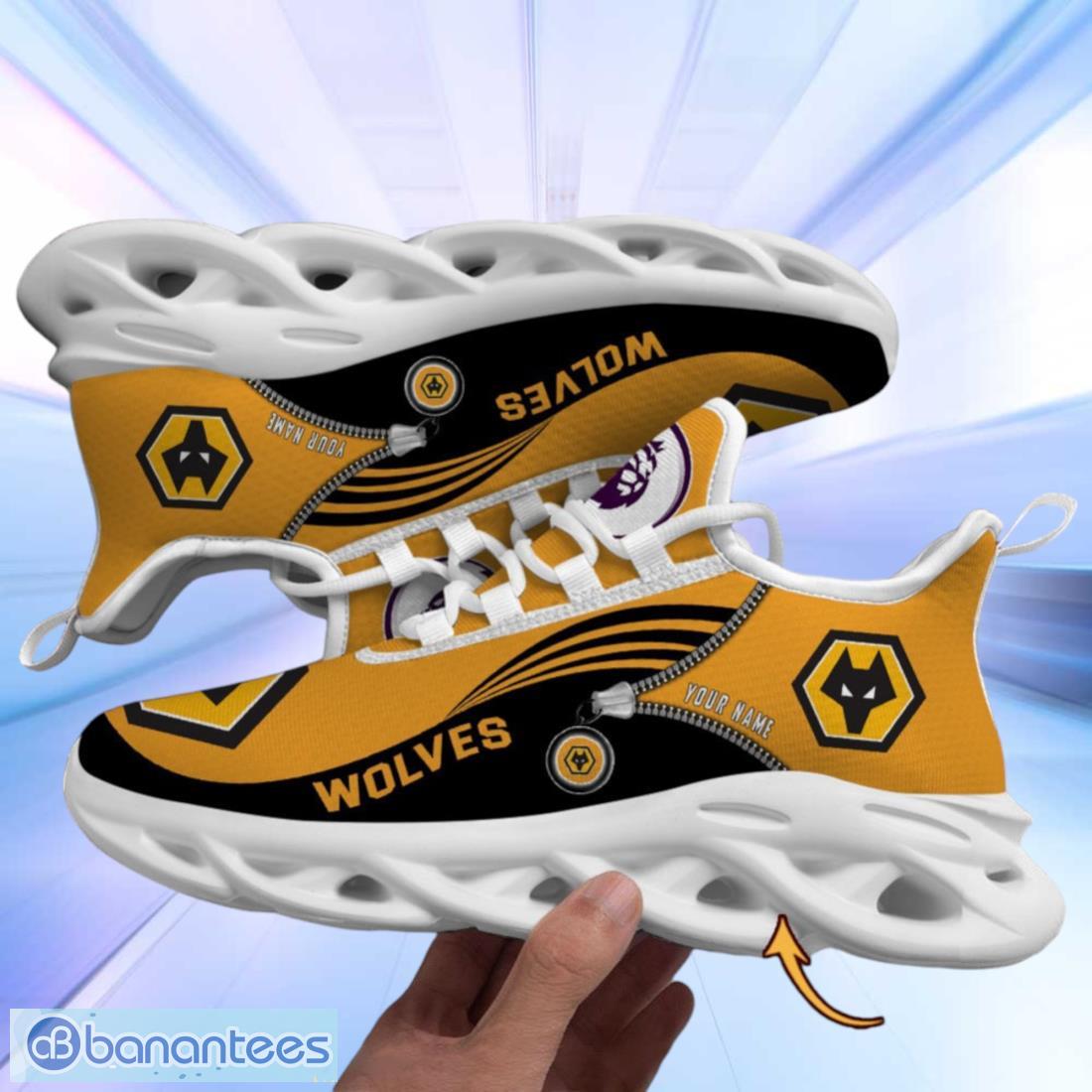 wolverhampton wanderers custom name max soul shoes image Wolverhampton Wanderers Custom Name Max Soul Shoes Product Photo 1