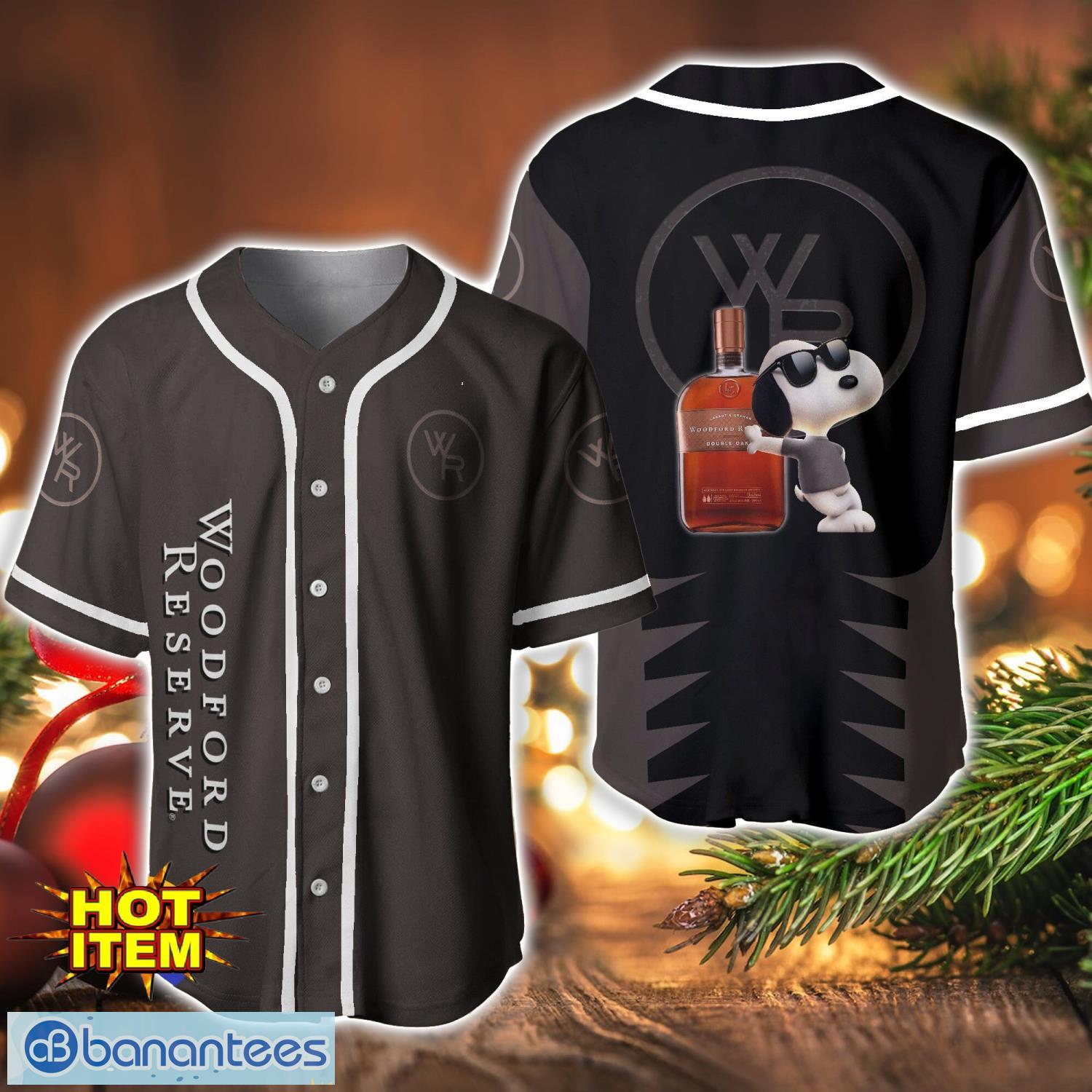 woodford reserve snoopy baseball jersey shirt for snoopy lovers gift ideas image Woodford Reserve Snoopy Baseball Jersey Shirt For Snoopy Lovers Gift Ideas Product Photo 1