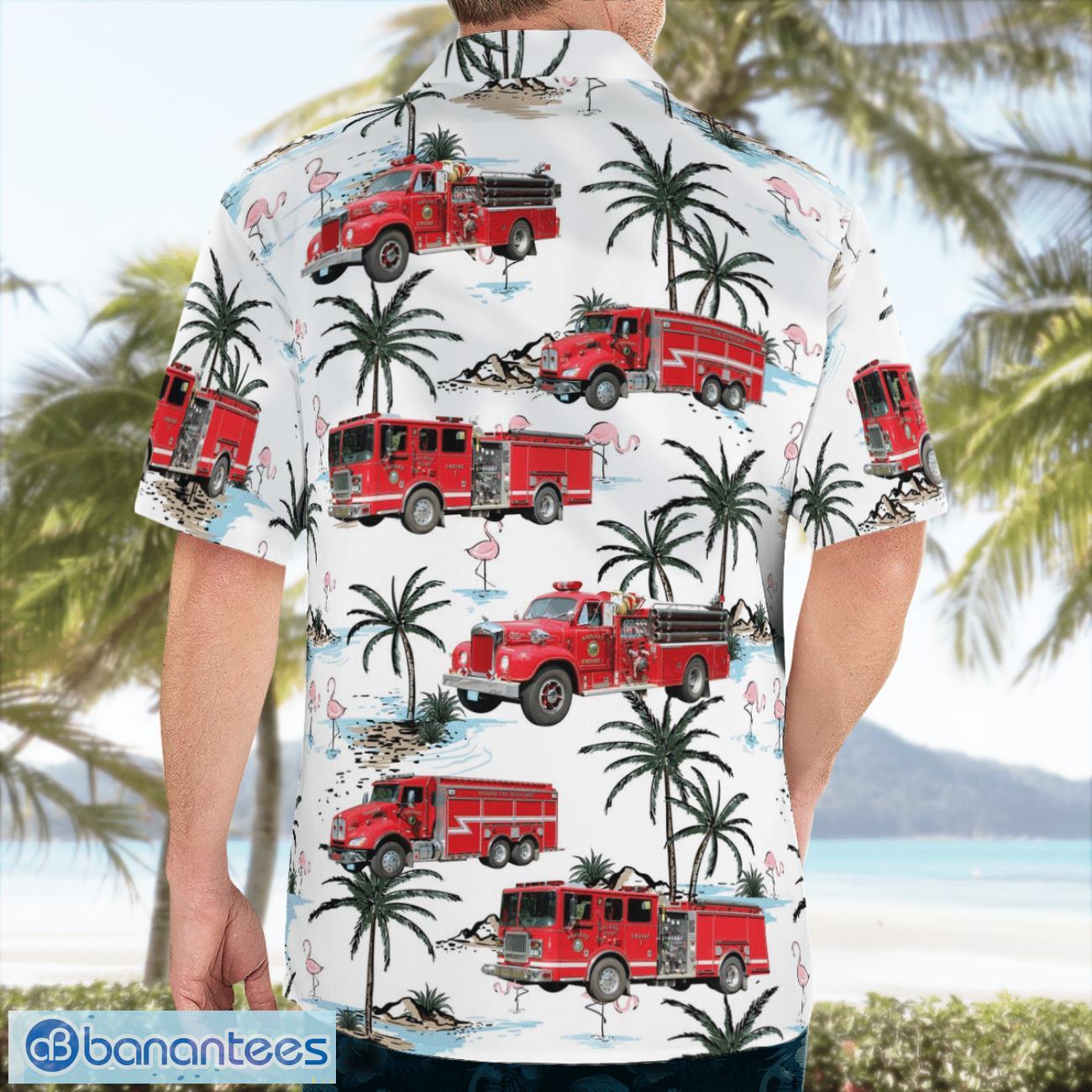 worcester county massachusetts harvard fire department aloha hawaiian shirt 1 image Worcester County, Massachusetts, Harvard Fire Department Aloha Hawaiian Shirt Product Photo 2