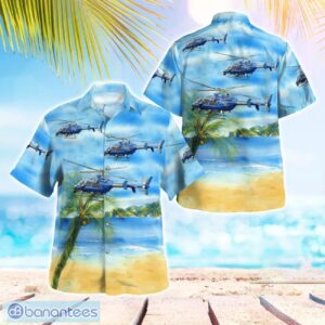 Michigan State Police Bell 407GX 3D Hawaiian Shirt Product Photo 1