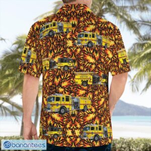 Pike Township Fire Department 3D Summer Aloha Hawaiian Shirt Product Photo 2