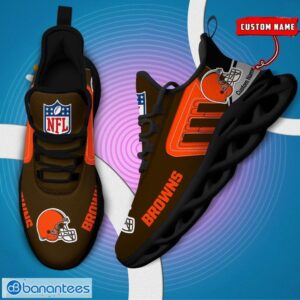 Custom Name NFL Cleveland Browns Max Soul Shoes Personalized Running Sneakers Product Photo 5