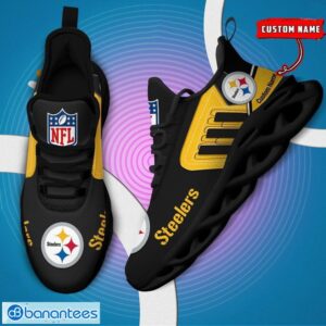 Custom Name NFL Pittsburgh Steelers Max Soul Shoes Personalized Running Sneakers Product Photo 5