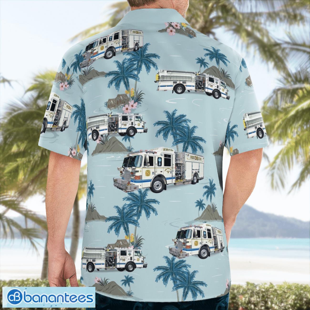 yoe fire company rescue department pennsylvania 3d hawaiian shirt image Yoe Fire Company Rescue Department (Pennsylvania) 3D Hawaiian Shirt Product Photo 1
