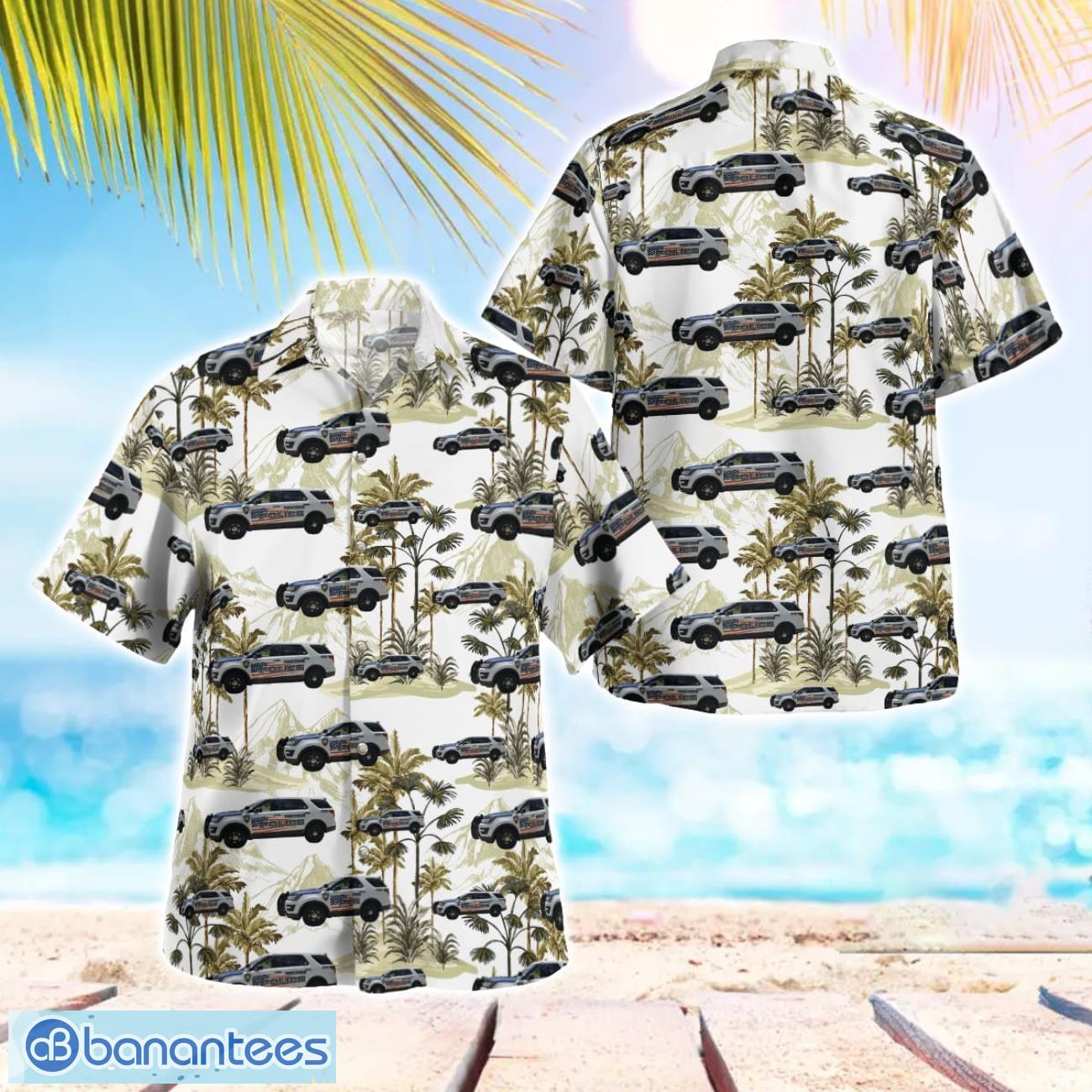 yorktown police department new york hawaiian shirt beach summer shirt image Yorktown Police Department, New York Hawaiian Shirt Beach Summer Shirt Product Photo 1