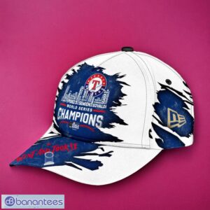 MLB Texas Rangers Logo Design Champions White Cap 3D Cap Product Photo 2