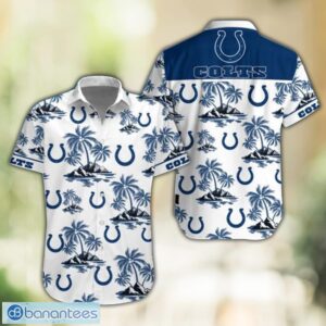 Indianapolis Colts NFL Tropical White Hawaiian Shirt Product Photo 1