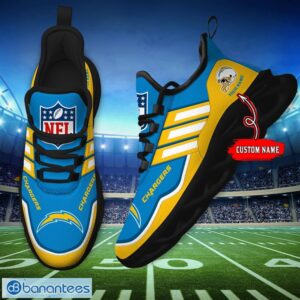 Custom Name NFL San Diego Chargers Sneakers Sport Team Max Soul Shoes For Men Women Product Photo 3
