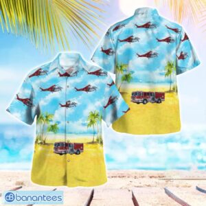 Los Angeles Fire Department LAFD, California Hawaiian Shirt Button Summer Shirt Product Photo 1
