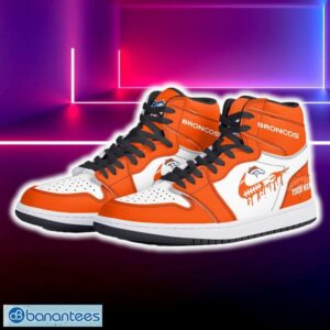 Denver Broncos Air Jordan Hightop Shoes New Custom Name For Fans Gift Sneaker - Denver Broncos Air Jordan Hightop Shoes Photo 5