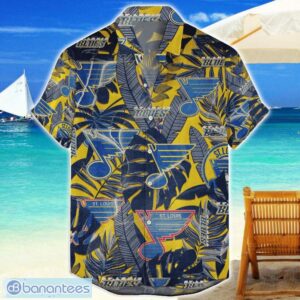 St Louis Blues 3D Hawaiian Shirt Retro Logo Revolution NHL New Design Summer Gift For Men Women Product Photo 1