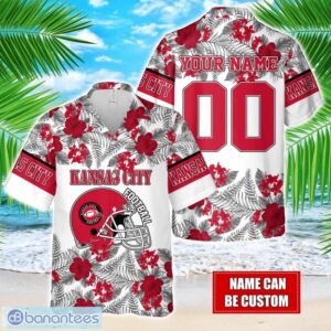 Kansas City Team Hawaiian And Shorts All Printed Beach Set For Fans Custom Name Product Photo 1