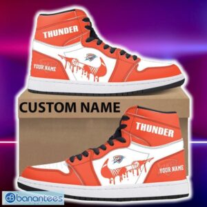 Oklahoma City Thunder Air Jordan Hightop Shoes New Custom Name For Fans Gift Sneaker - Oklahoma City Thunder Air Jordan Hightop Shoes Photo 4