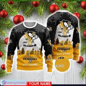 Custom Name NHL Pittsburgh Penguins 3D Sweater Christmas Holiday Gift Product Photo 1
