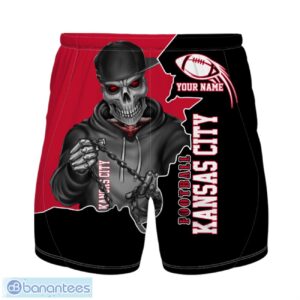 Kansas City Football Team Hawaiian Shirt And Shorts Personalized Name And Number For Fans Product Photo 2
