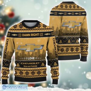 Chevrolet Damn Right I Lover Chevrolet Now And Forever 3D Ugly Christmas Sweater Christmas Gift Product Photo 1