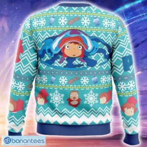 Magical Ponyo Studio Ghibli Knitted Christmas Sweater Trending Holidays For Men Women Fans - Magical Ponyo Studio Ghibli Ugly Christmas Sweater_2