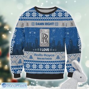 Rolls Royce Damn Right I Lover Rolls Royce Now And Forever 3D Ugly Christmas Sweater Christmas Gift Product Photo 2
