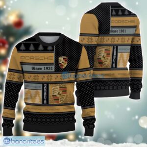 Porsche Logo Ugly Christmas Sweater For Fans Men And Women Christmas Gift Ideas Product Photo 1