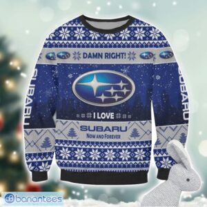 Subaru Damn Right I Lover Subaru Now And Forever 3D Ugly Christmas Sweater Christmas Gift Product Photo 2