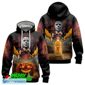 Fireball Whisky Halloween Michael Myers Hoodie Zip Hoodie For Men Women Gift Halloween - Fireball Whisky Halloween Michael Myers Hoodie & Zip Hoodie_2