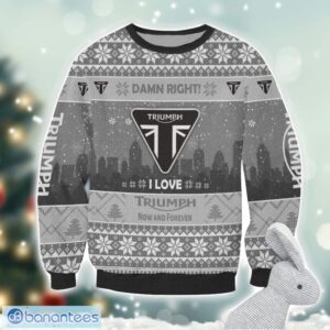 Triumph Damn Right I Lover Triumph Now And Forever 3D Ugly Christmas Sweater Christmas Gift Product Photo 2