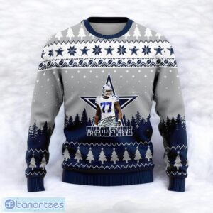 Dallas Cowboys Tyron Smith #77 Super Bowl LVII 2023 It's A Good Day To Be A Cowboys Fan Sport Player 3D Ugly Christmas Sweater Product Photo 2