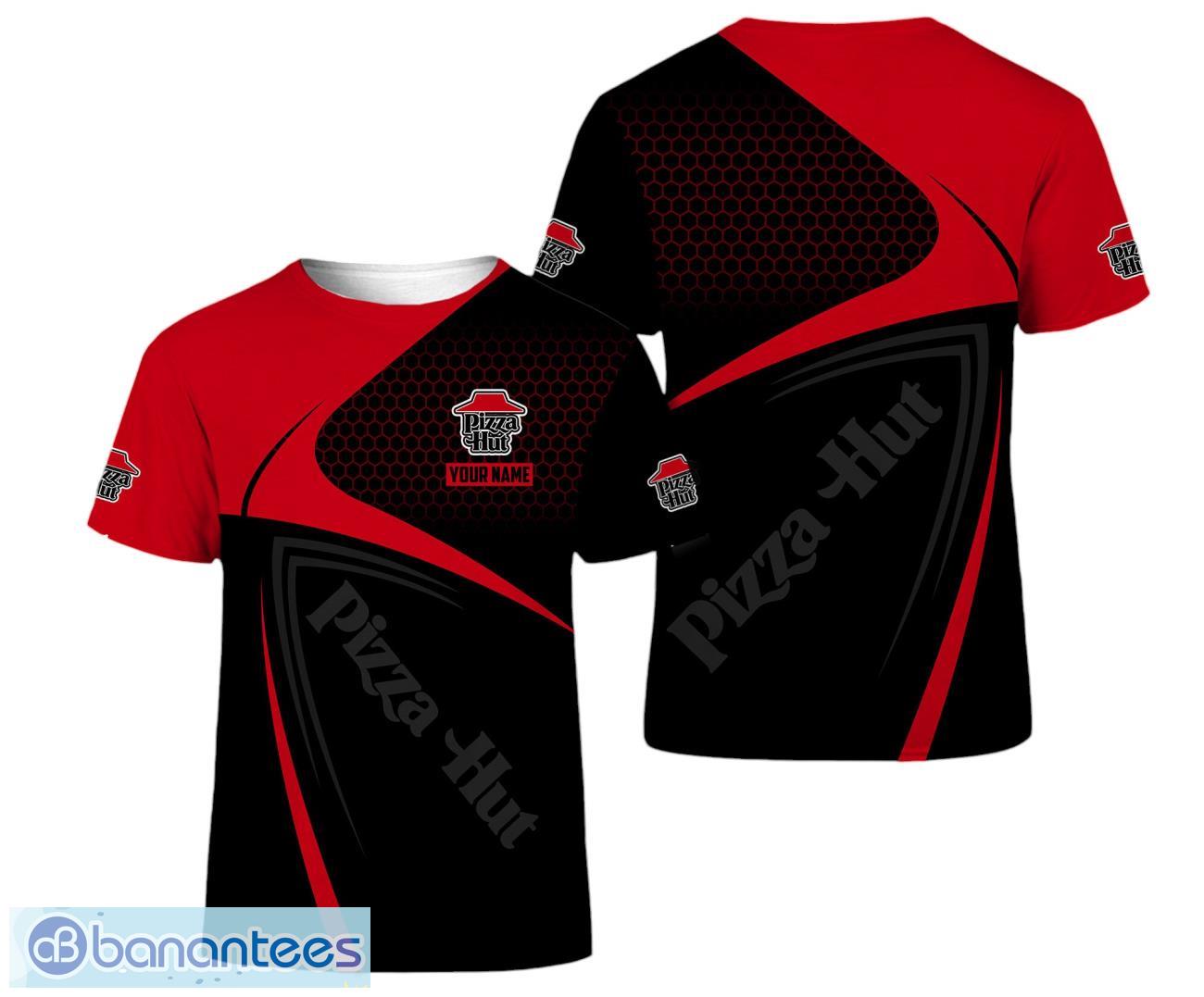 3d all over printed pizza hut 3d t shirt for men women image 3D All Over Printed Pizza Hut 3D T-Shirt For Men Women Product Photo 1