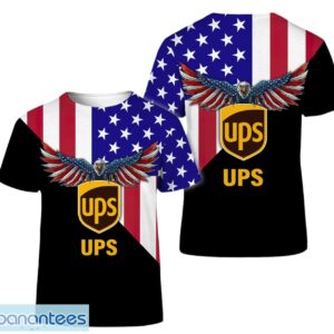 3D All Over Printed ups 3D T-Shirt All Printed Product Photo 1