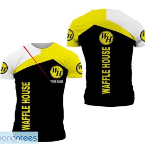 3D All Over Printed Waffle House Logo 3D T-Shirt For Fans Product Photo 1