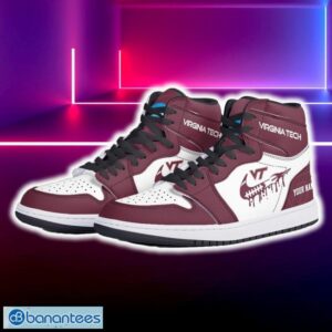 Virginia Tech Hokies Air Jordan Hightop Shoes New Custom Name For Fans Gift Sneaker - Virginia Tech Hokies Air Jordan Hightop Shoes Photo 5